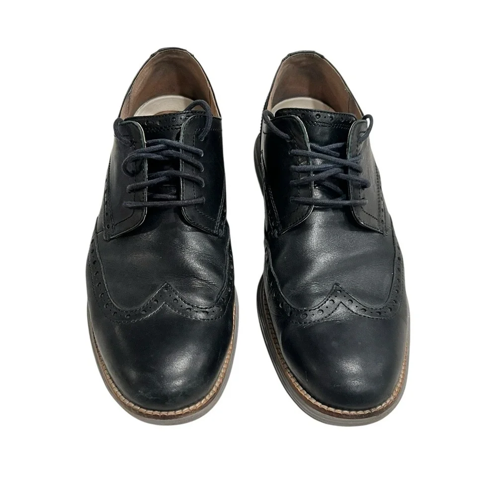 Cole Haan Men's Original Grand Oxford Black‎ Leather/Ironstone Size 10M C26470